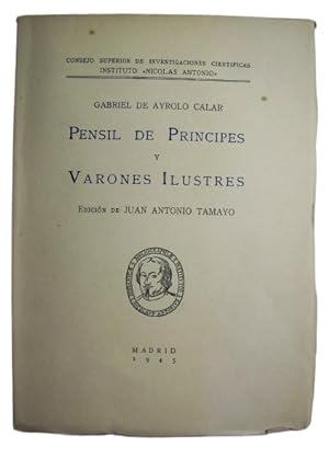 Seller image for Pensil De Prncipes Y Varones Ilustres for sale by Librera Aves Del Paraso