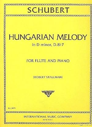 Image du vendeur pour Hungarian Melody in d Minor D817for flute and piano mis en vente par Smartbuy