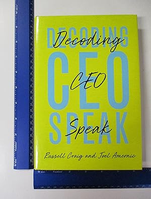 Bild des Verkufers fr Decoding CEO-Speak zum Verkauf von Coas Books