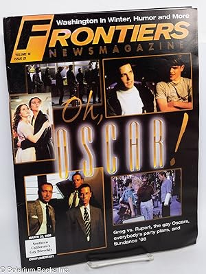 Imagen del vendedor de Frontiers Newsmagazine: vol. 16, #23, March 20, 1998: Oh, Oscar! a la venta por Bolerium Books Inc.