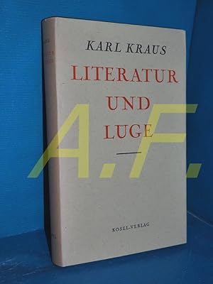Bild des Verkufers fr Literatur und Lge (Werke, Band 6) zum Verkauf von Antiquarische Fundgrube e.U.