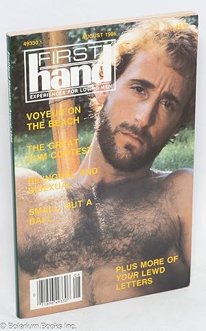 Seller image for FirstHand: experiences for loving men; vol. 6, #8, August 1986: Voyeur on the Beach for sale by Bolerium Books Inc.