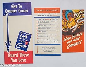 [Collection of 3 pamphlets on cancer]