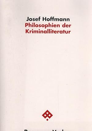 Bild des Verkufers fr Philosophien der Kriminalliteratur. Passagen Philosophie zum Verkauf von Schrmann und Kiewning GbR