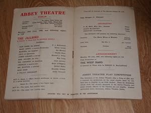 Seller image for Abbey Theatre Programme: The Jailbird A Comedy in Three Acts 29/6/1942 for sale by Dublin Bookbrowsers