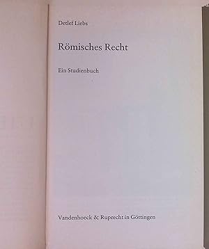 Imagen del vendedor de Rmisches Recht. Nr. UTB 465, a la venta por books4less (Versandantiquariat Petra Gros GmbH & Co. KG)