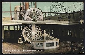 Postcard H. M. S. Victory, The Quarter Deck