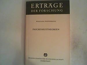 Bild des Verkufers fr Faschismustheorien: Zum Stand der gegenwrtigen Diskussion (Ertrge der Forschung) zum Verkauf von ANTIQUARIAT FRDEBUCH Inh.Michael Simon