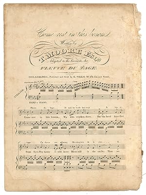 Imagen del vendedor de [Sheet music]: Come Rest in This Bosom: Adapted to the Favourite Air, Fleuve Du Tage a la venta por Between the Covers-Rare Books, Inc. ABAA