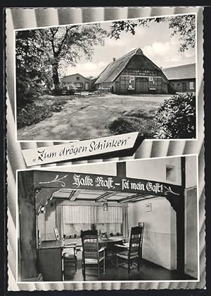 Bild des Verkufers fr Ansichtskarte Hude / Oldenburg, Gasthaus zum drgen Schinken zum Verkauf von Bartko-Reher