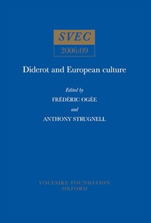 Imagen del vendedor de Diderot and European Culture a la venta por GreatBookPricesUK