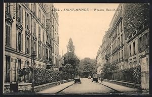 Carte postale Saint-Mandé, Avenue Benoit-Levy