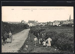 Carte postale Carantec, Vue générale prise de la Route d`Henrie