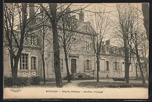 Carte postale Bourges, Hôpital Militaire, Pavillon Principal