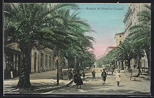 Carte postale Ajaccio, Avenue du Premier Consul