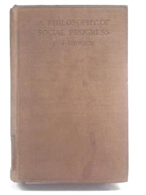 Imagen del vendedor de A Philosophy of Social Progress a la venta por World of Rare Books