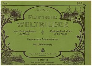 Imagen del vendedor de Plastische Weltbilder. Serie I, 10 Hefte ( komplett) Plastograhpical Views of the World. Vues Plastographiques du Monde. Plastographische Original-Aufnahmen. Mit 1 Plastograph/ Brille. Heft 1 : Eine Knipsfahrt durch Berlin, Heft 2: Eine Blitzfahrt durch Sddeutschland, Heft 3: Rheinwanderung, Heft 4: Potsdam, Charlottenburg und die Mark, Heft 5 Niederrhein und Nordseestdte, Heft 6 Die Weltstadt London, Heft 7 Une Tourne  Paris, Heft 8 Kreuz und quer durch Ostdetuschland, Heft 9 Niederlndische Fahrten, Heft 10 Im Herzen Deutschlands. a la venta por Antiquariat Heubeck