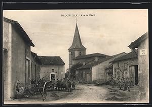 Carte postale Dagonville, Rue de Ménil