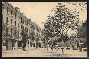 Carte postale St. Claude, Boulevard de la République