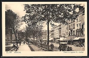 Carte postale Amiens, Place et Square R. Goblet