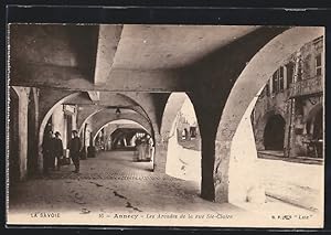 Carte postale Annecy, Les Arcades de la rue Ste-Claire