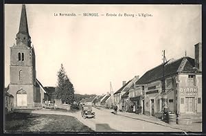 Carte postale Vaunoise, La Normandie, Entrée du Bourg, L`Eglise