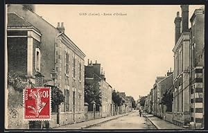 Carte postale Gien, Route d`Orléans