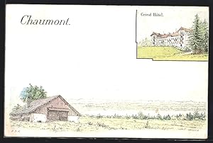 Künstler-Carte postale Chaumont, Grand Hôtel, vue générale