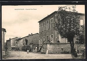 Carte postale Dagonville, Grande Rue-Basse, vue de la rue