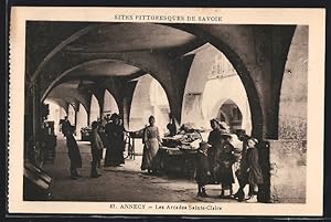 Carte postale Annecy, Les Arcades Sainte-Claire