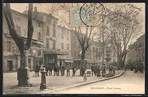 Carte postale Brignoles, Place Caramy