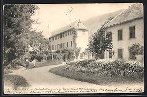 Carte postale Challes-les-Eaux, le Jardin du Grand Hôtel-Château