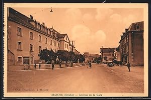 Carte postale Maiche, Avenue de la Gare