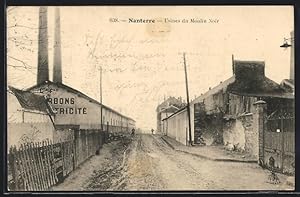 Carte postale Nanterre, Usines du Moulin Noir