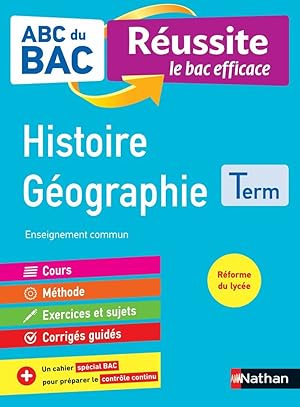 Image du vendeur pour ABC du BAC - Russite le bac efficace - Histoire Gographie - Terminale mis en vente par Dmons et Merveilles