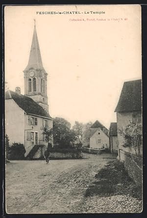 Carte postale Fesches-le-Chatel, Le Temple