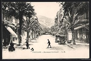 Carte postale Toulon, Avenue Colbert