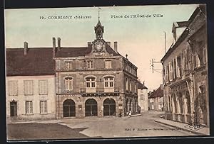 Carte postale Corbigny, Place de l`Hotel-de Ville
