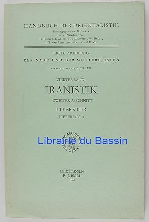 Der Nahe und der mittlere osten Vierter band Iranistik Zweiter Abschnitt Literatur Lieferung 1