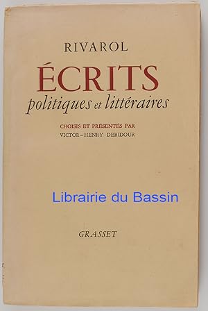 Ecrits politiques et littéraires