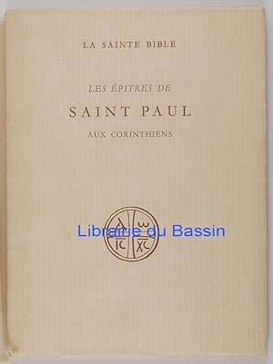 Seller image for Les ptres de Saint Paul aux Corinthiens for sale by Librairie du Bassin