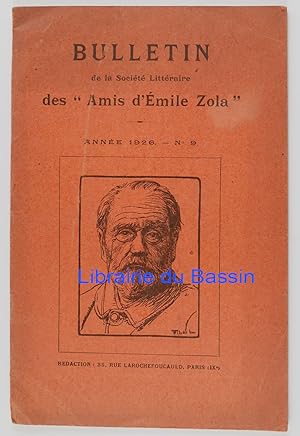 Image du vendeur pour Bulletin de la Socit Littraire des "Amis d'Emile Zola" n9 mis en vente par Librairie du Bassin