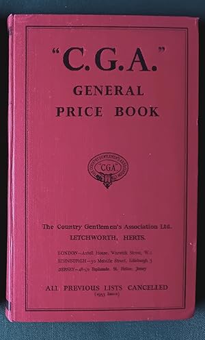 CGA General Price Book