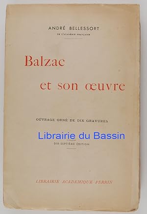 Bild des Verkufers fr Balzac et son oeuvre zum Verkauf von Librairie du Bassin