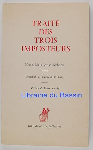 Traité des trois imposteurs Moïse, Jésus-Christ, Mahomet