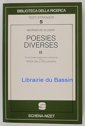 Bild des Verkufers fr Posies diverses Odes, pomes, pitres II. zum Verkauf von Librairie du Bassin