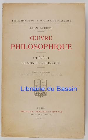 Image du vendeur pour Oeuvre philosophique L'hrdo Le monde des images mis en vente par Librairie du Bassin