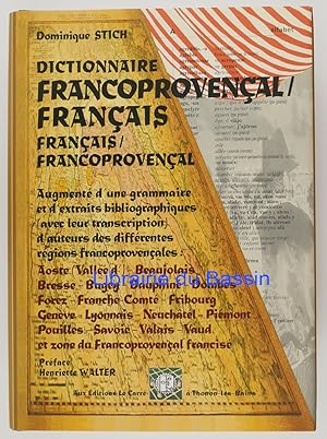 Imagen del vendedor de Dictionnaire des mots de base du francoprovenal Orthographe ORB supradialectale standardise a la venta por Librairie du Bassin