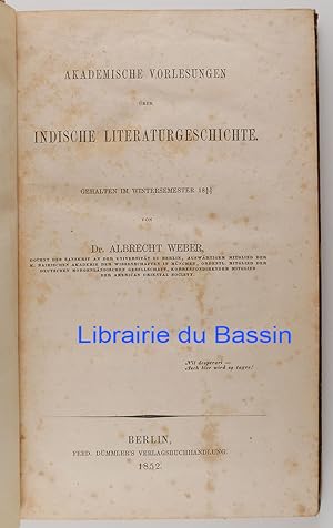 Akademische vorlesungen über indische literaturgeschichte