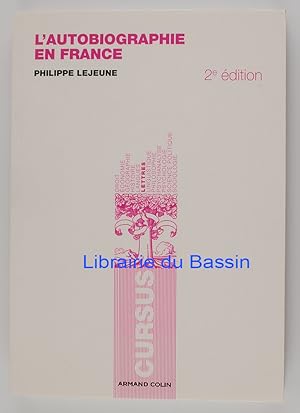 Imagen del vendedor de L'autobiographie en France a la venta por Librairie du Bassin